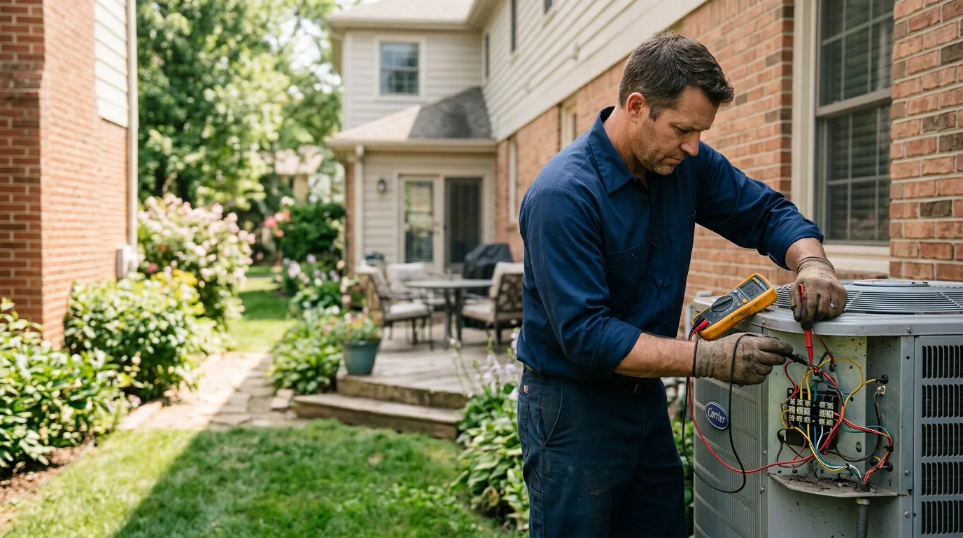 HVAC technician working near Beallsville, MD